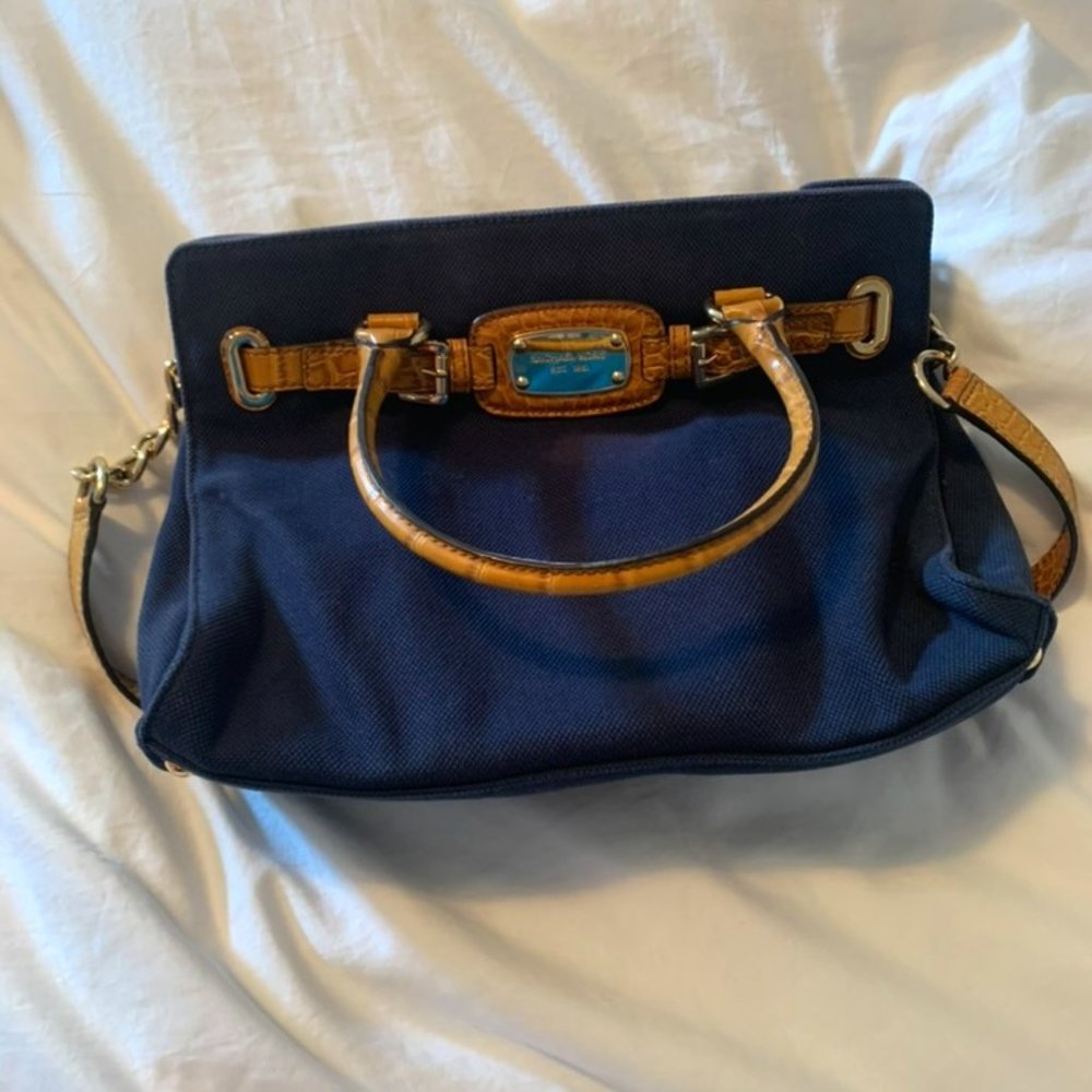 Navy Blue Michael Kors Purse